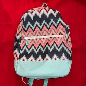Seafoam Green Aztec Print Backpack